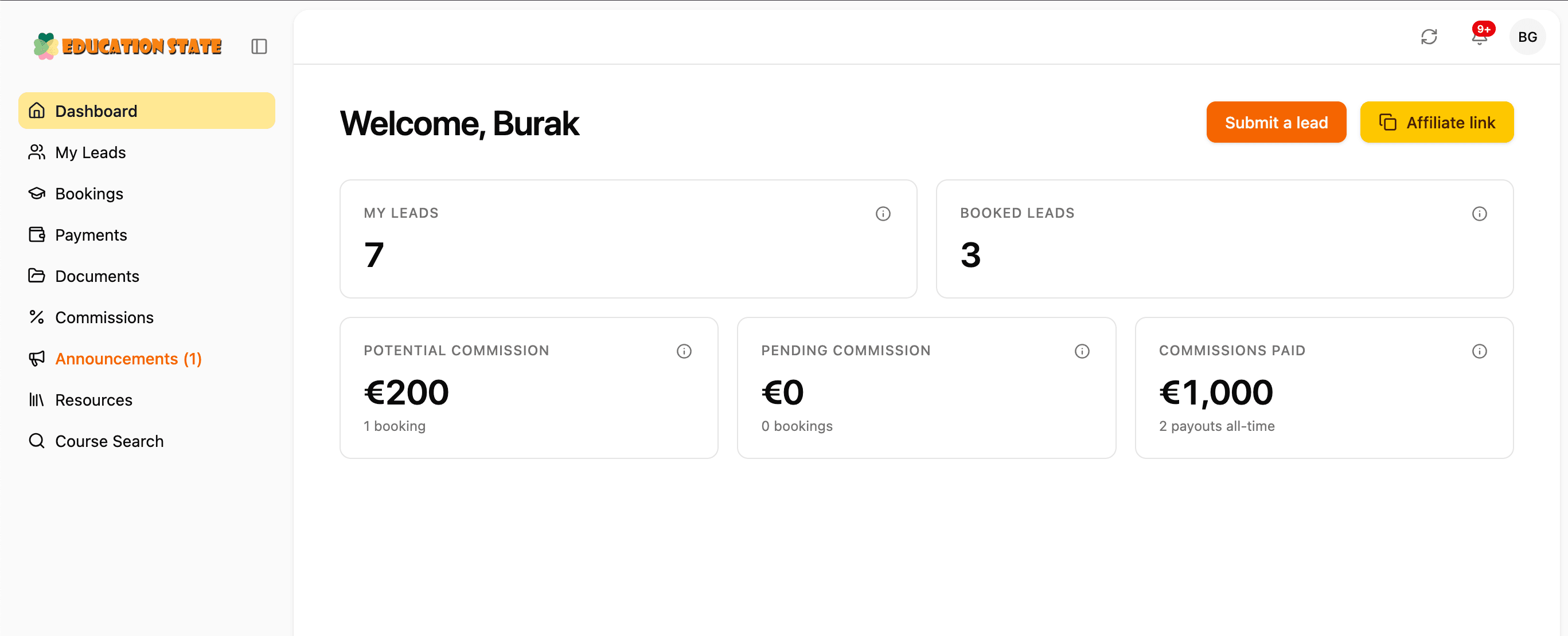 Partner Dashboard